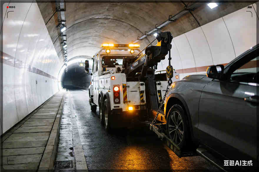 二连浩特道路救援汽车换轮胎